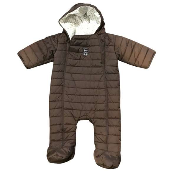 Jacadi Other - Jacadia Paris boys brown booted snowsuit size 12 M